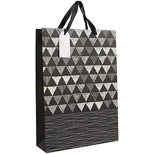 Пакет А3 46*33*10 Triangles Black нейтр., бум.мат.ламинат 256673
