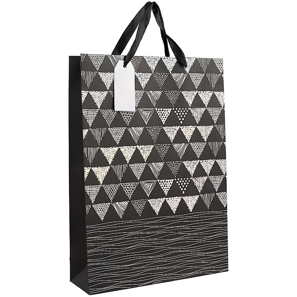 Пакет А3 46*33*10 Triangles Black нейтр., бум.мат.ламинат 256673 — 1