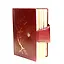 Ежедневник недат. А5 198л "НАПЛАК" нат.кожа, вишня, на кнопке, тонир.блок, золот.срез, КанцБург — 230427 — 2