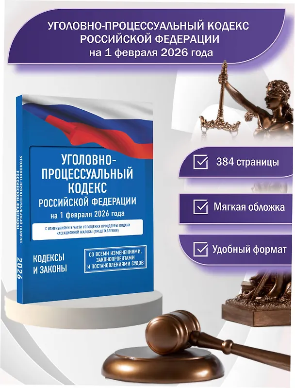 Книга Уголовно-процессуальный кодекс Российской Федерации на 1 февраля 2026 года. Со всеми изменениями, законопроектами и постановлениями судов () — 5
