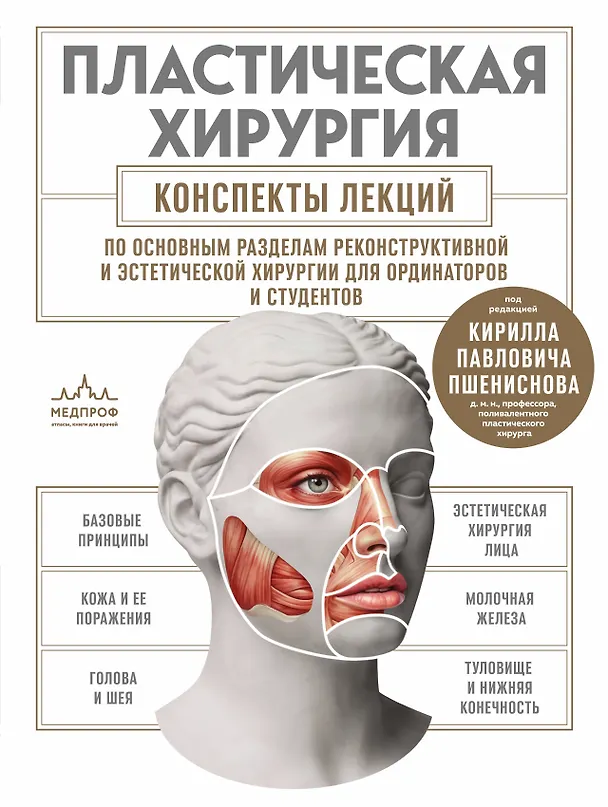 Книга Пластическая хирургия. Конспекты лекций по основным разделам реконструктивной и эстетической хирургии для ординаторов и студентов (Кирилл Пшениснов) — 1