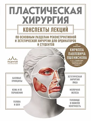 Книга Пластическая хирургия. Конспекты лекций по основным разделам реконструктивной и эстетической хирургии для ординаторов и студентов (Кирилл Пшениснов)