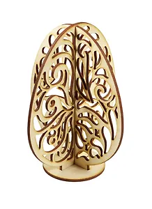 3D Фигурка Ажурное яйцо (152283) (дерево) (сборная)