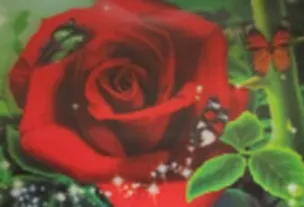 3D постер Красная роза (3D PS 09) 2292776