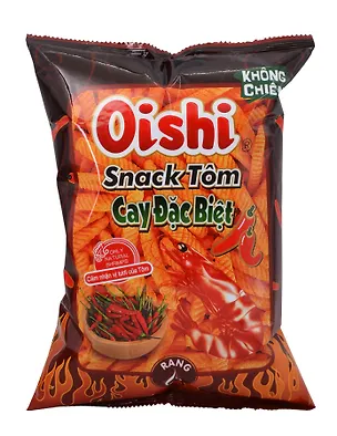Чипсы OISHI супер острые со вкусом креветки, 68г 3122389