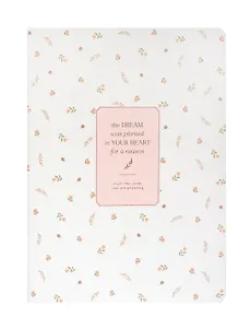 Тетрадь 48л кл. "April", белый, карт.обл., микротекстурирование, ламинация, скрепка