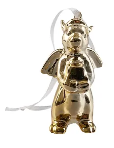 Новогоднее подвесное украшение Дракончик (фарфор) (5х7) (91616)