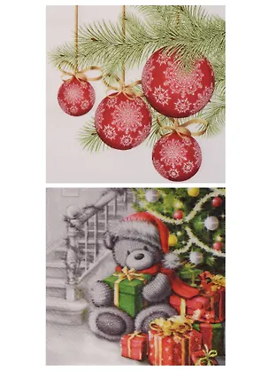 Набор салфеток для декупажа Медведь с подарками (TL644000/TL63700) 2611341