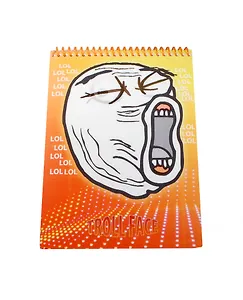 Блокнот А5 Троллфейс (LOL) со стерео обложкой на спирали (СР Дистрибуция)