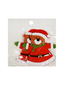 Набор декоративных эл. из фетра Медведи(2шт)(10,5см)(пакет)