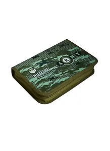 Пенал школьный 1отд. "Для мальчиков" 20*13,3*3,5см, откидная планка, полиэстер, запечатка,в ассортименте, Феникс