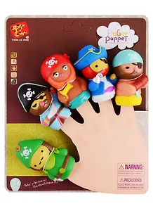 Пальчиковый театр Пираты. 5 фигурок на блистере. Мягкий ПВХ.