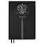 Ежедневник дат. 2025 г. А5 176л 146х211 "Тиволи" черный, кожзам, твердый переплет, тисн. фольгой, офсет, ляссе, подар.карт.коробка — 3054326 — 1