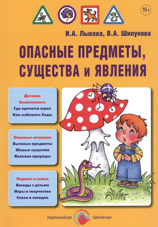 Книга Опасные предметы, существа и явления. Детская безопасность: учебно-методическое пособие для педагогов, практическое руководство для родителей (Ирина Лыкова) — 1