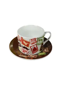 Набор кружка с блюдцем Лучший папа (200мл) (847067)