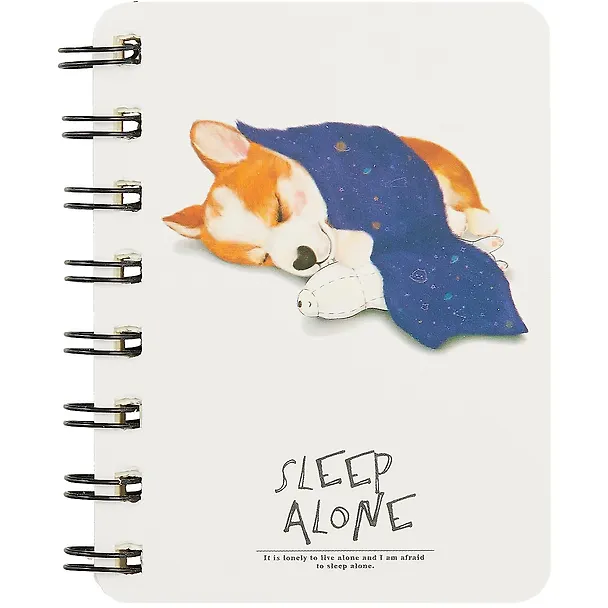 Записная книжка «Sleep Alone» А7, 70 листов в линейку, спираль, в ассортименте 257399 — 3