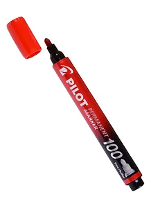 Маркер перманентный Pilot, SCA-100 (R), красный 1 мм