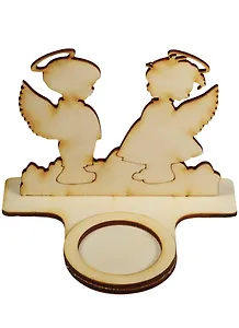 Подсвечник Ангелочки (120х90х88) (162883) (Полноцвет)