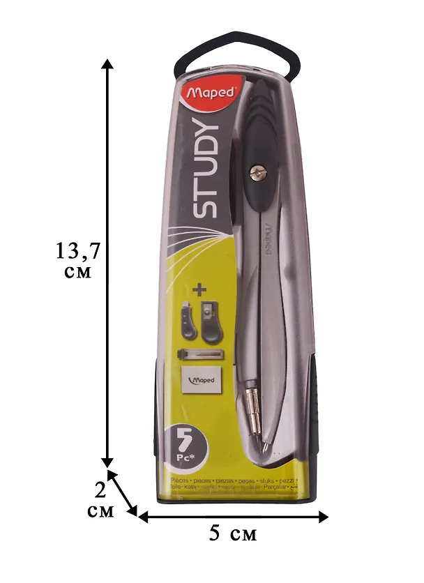 Готовальня "Study", 5 предм., Maped 226337 — 4