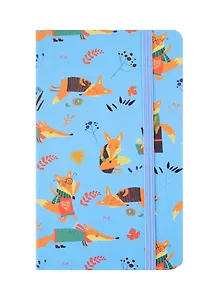 Записная книжка А6 80л кл. "Flower time" 7БЦ, резинка, цв.обрез, инд.уп., ассорти