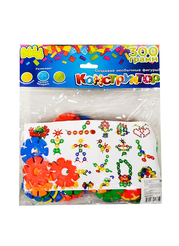 Конструктор Bebelot Колесики (BEB0710-010) (300гр.) (упаковка) 2445281 — 1