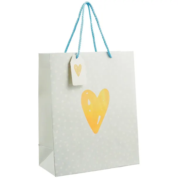 Пакет А4 32*26*13 Golden Hearts жен., бум.мат.ламинат, ассорти 256857 — 1