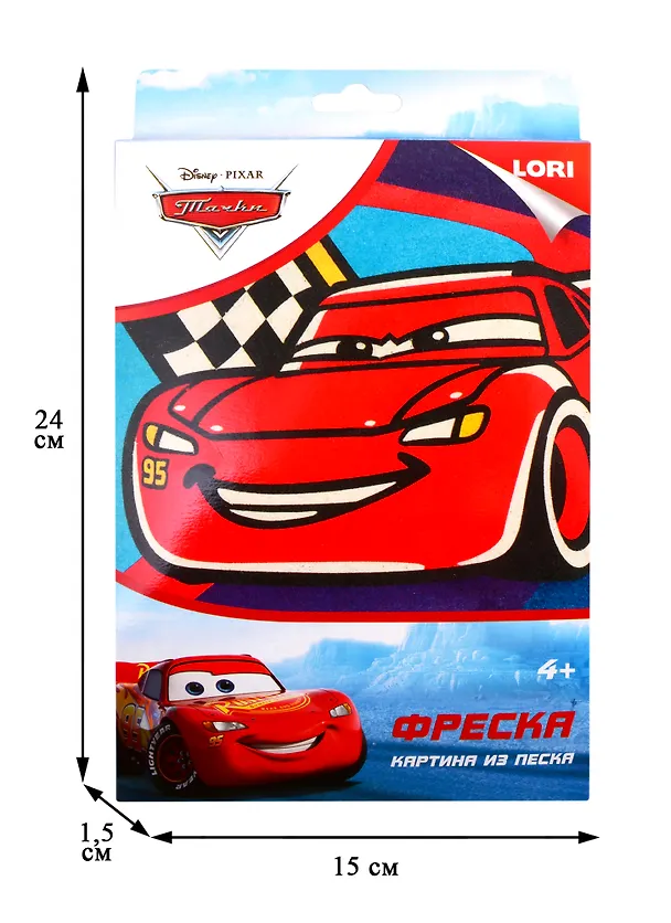 Набор для творчества LORI Фреска. Картина из песка. Disney Молния Маккуин Кпд-025 2824284 — 2