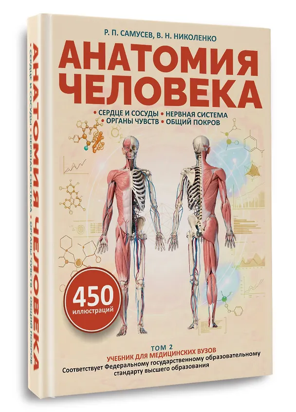 Книга Анатомия человека. Сердце и сосуды, нервная система, органы чувств, общий покров (Владимир Николенко) — 4