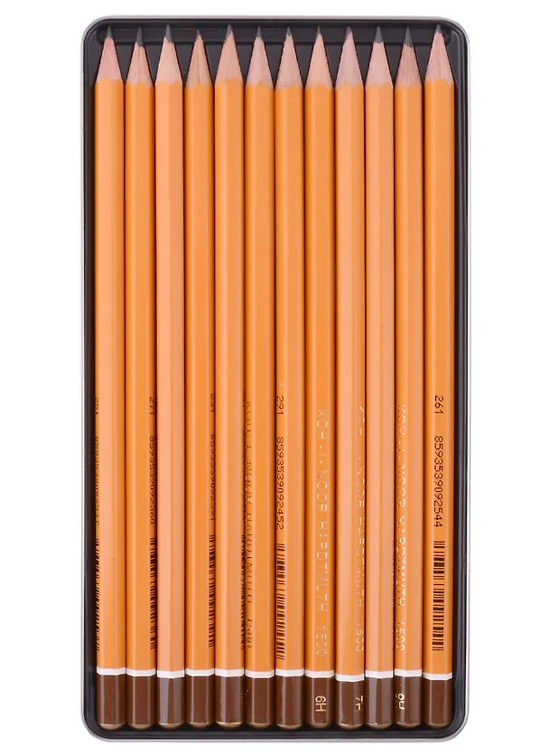 Карандаши чернографитные. 12 штук. HB-10H. Technic. KOH-I-NOOR, 1502012007PL 93527 407049 — 2