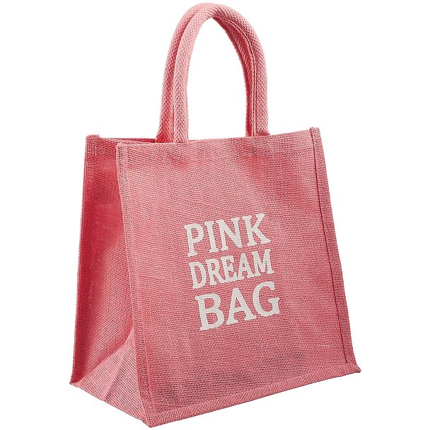 Сумка джутовая S Pink dream bag (30х30х18) (ДЖ2019-4) 2713398 — 1