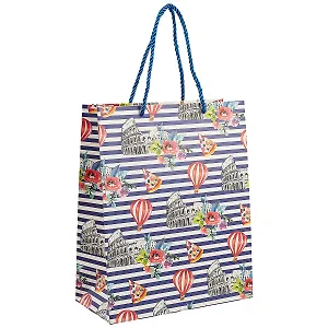 Подарочный пакет «Города и полосы», А4