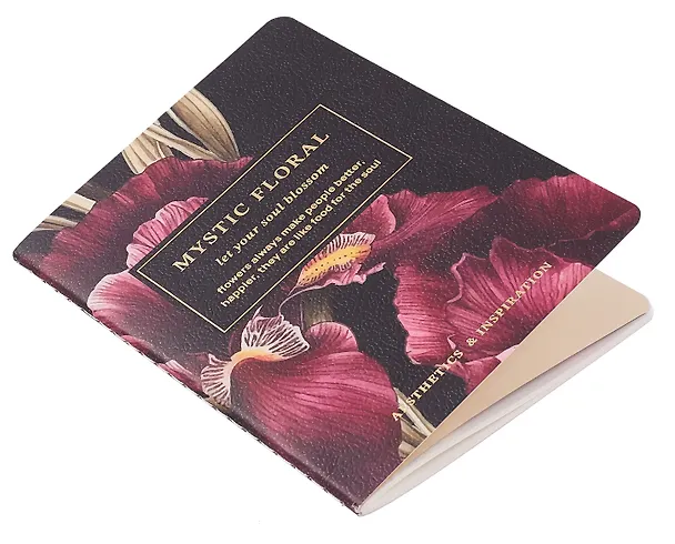 Записная книжка «Blossom. Irises on black» А6, 32 листа, нелинованная, сшивка 3077744 — 2