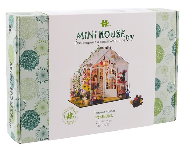 Сборная модель Румбокс «Оранжерея в английском стиле», Mini House DIY 3126687 — 1