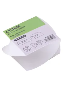 Блок-куб 80*80*40 "Имидж" белый, проклеенный, спираль