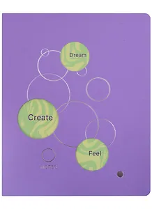 Тетрадь в клетку Listoff, "Total Lilac. Bubbles", 48 листов, в ассортименте