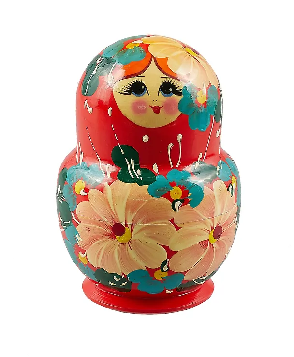 Матрешка-пузико 10 в 1, Цветы (12 см) 3042718 — 5