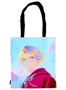 Сумка-шоппер Аниме Синтонимы Персонаж на фоне неба (цветной) (Медина Мирай) (текстиль) (40х32)
