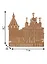 ГС Магнит Тула Кремль зеркальный золото (акрил) (7,5 см) — 2730886 — 2