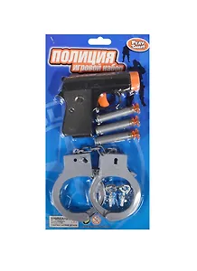 Набор Полиция (A789-H16041) (142298) (пистолет с присоск.+наручники) (28х15см) (3+) (блистер) (в кор. 2х50шт)