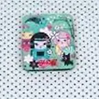 Кошелек на каркасе KIMONO CUTIES SM METAL WALLET (FC502KC)