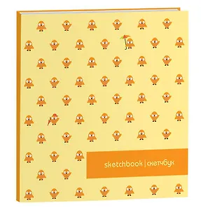 Альбом для рисования (170*170мм) 40л. Be Smart Коллекция "Tweet" клеевое скрепление, 120 г/м2 N1019