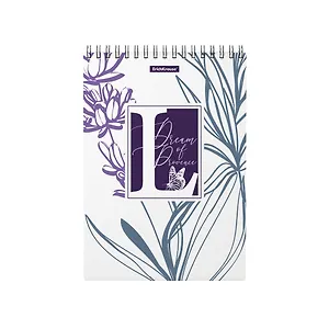 Блокнот Erich Krause "Lavender", А5, 80 листов, клетка