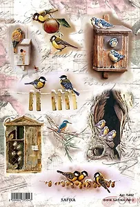 Рисовая карта для декупажа SAFINA (20х30 см) (П-002) (упаковка)