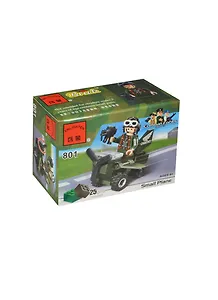 Конструктор пласт. Военный самолет с аксесс. (BRICK801) (159634) (25дет.) (6+) (коробка) (10х5х7см) (в кор. 320шт)