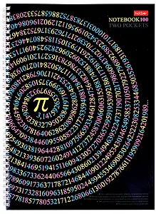 Тетрадь в клетку Hatber, "Число Пи", А4, 100 листов