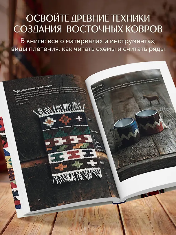 Книга Мой первый КИЛИМ. 26 традиционных узоров для ковров, сумок и украшений. Японский курс ручного ткачества для начинающих (Коюн Юкико) — 7