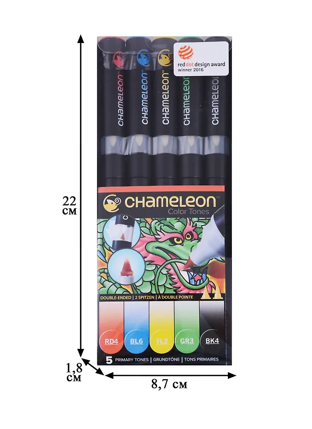Маркеры Chameleon  «Основные тона», 5 штук 248021 — 2