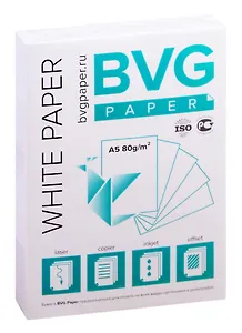 Бумага А5 200л "BVG paper" 80г/м2, офисная