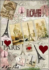 Скраб-карта Любимый Париж А4 (sck154)