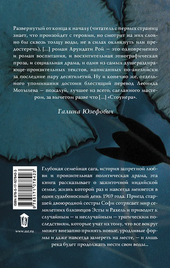 Книга Бог Мелочей (Арундати Рой) — 2